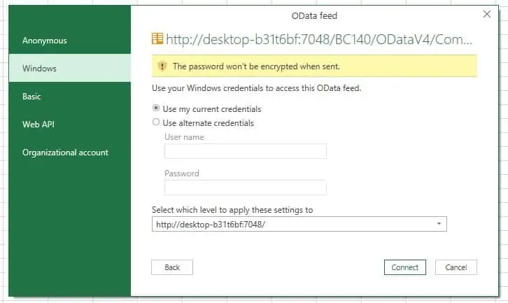 Using OData with Business Central Odata 5