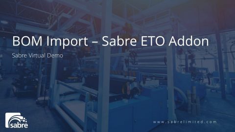 BOM Import in Sabre ETO Addon Thumb