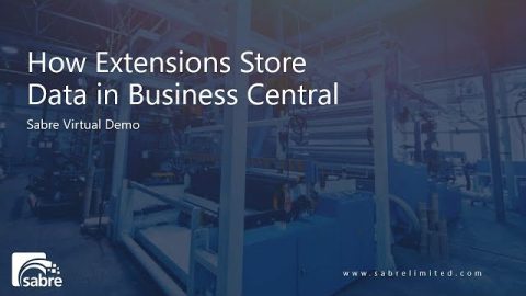 How Extensions Store Data in Business Cenral