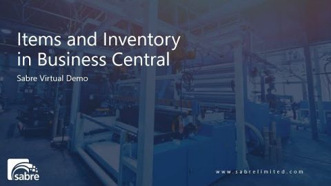 Items and Inventory in Business Central