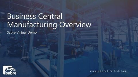 Manufacturing Overview for Business Central