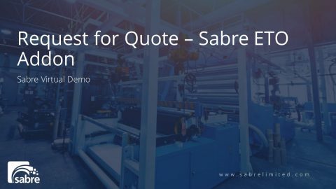 Dynamics 365 Business Central Request for Quote Sabre ETO Addon
