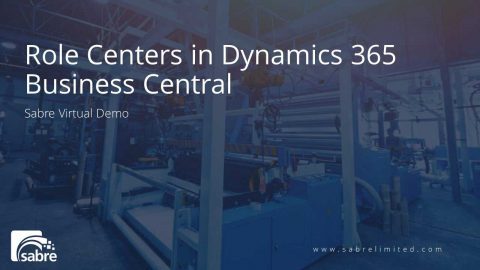 Role Centers in Dynamics 365 Business Central