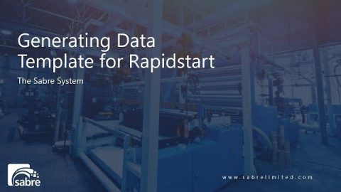 Using Rapidstart in Business Central